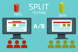 A/B testing graphic